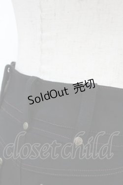 画像3: Ozz oneste / 桜刺繍裾ギャザーパンツ  黒 H-25-05-27-1038-OO-PA-KB-ZH