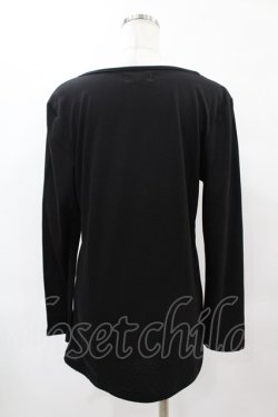 画像2: Drug Honey / レイヤード風カットカーディガン  黒×赤 H-25-05-27-1044-PU-TO-KB-ZH