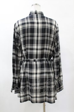 画像2: GADGET GROW / チェックロングシャツ  黒 H-25-05-27-1046-GO-BL-KB-ZH