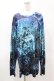 画像1: NieR Clothing / プリントLONG CUTSEW  ブルー H-25-05-27-1050-PU-TO-KB-ZH (1)