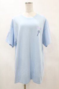 MILKBOY / SECRET KEYS TEE L ライトブルー H-25-05-27-1051-MB-TO-KB-ZH