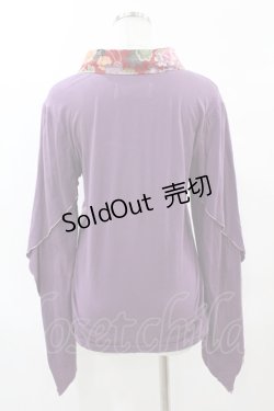 画像2: gouk / 着物衿カットソー  紫 H-25-05-27-1053-GO-TO-KB-ZH
