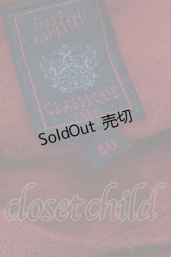 画像4: Jean Paul GAULTIER / ロゴプリントカットソー 40 赤 H-25-05-27-1055-GO-TO-KB-ZH