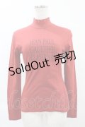 Jean Paul GAULTIER / ハイネックカットソー 40 赤 H-25-05-27-1056-GO-TO-KB-ZH