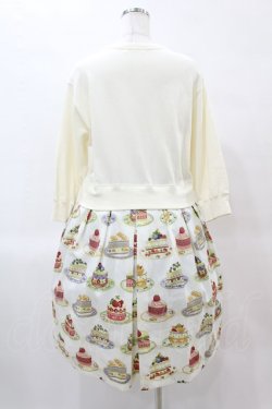画像2: Jane Marple / Anniversary cakesトロンプルイユドレス  アイボリー H-25-05-27-1006-JM-OP-KB-ZH