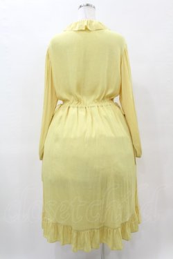 画像2: Jane Marple / クレープジョーゼットThistle embroideryドレス  イエロー H-25-05-27-1007-JM-OP-KB-ZH