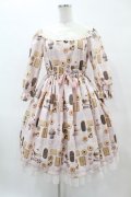 Melody BasKet / Basのお菓子屋さんヨークワンピース M ピンク H-25-05-27-1008-LO-OP-KB-ZH