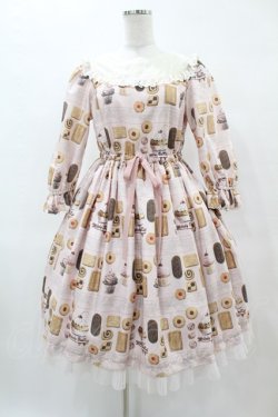 画像1: Melody BasKet / Basのお菓子屋さんヨークワンピース M ピンク H-25-05-27-1008-LO-OP-KB-ZH