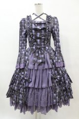 ATELIER PIERROT / Rosy Bouquet Dress size1 パープル H-25-05-27-1009-EL-OP-NS-ZH