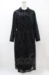 画像1: Jane Marple / Queen Aliceリボントリムドレス  ブラック H-25-05-27-1010-JM-OP-KB-ZH (1)