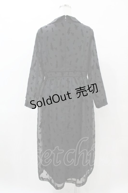 画像2: Jane Marple / Queen Aliceリボントリムドレス  ブラック H-25-05-27-1010-JM-OP-KB-ZH (2)