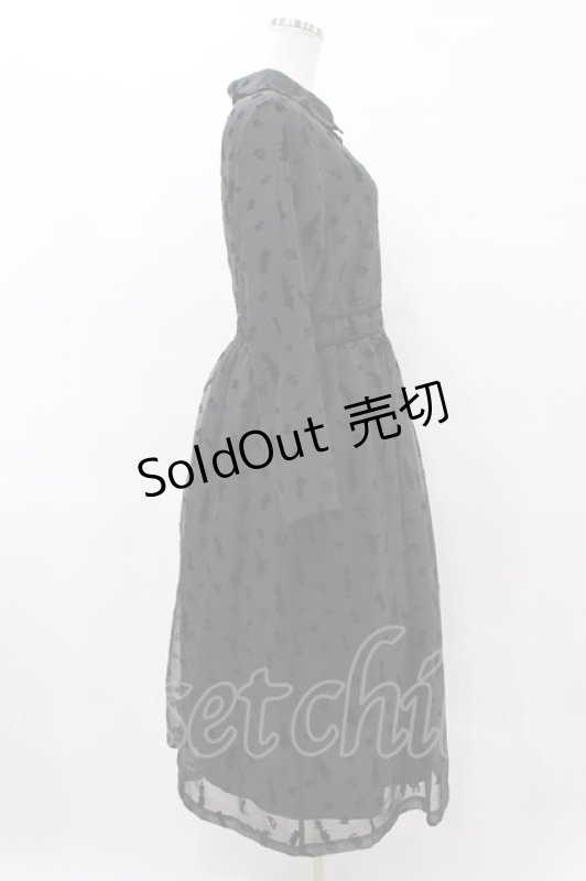 画像3: Jane Marple / Queen Aliceリボントリムドレス  ブラック H-25-05-27-1010-JM-OP-KB-ZH (3)