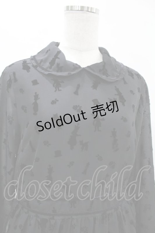 画像4: Jane Marple / Queen Aliceリボントリムドレス  ブラック H-25-05-27-1010-JM-OP-KB-ZH (4)