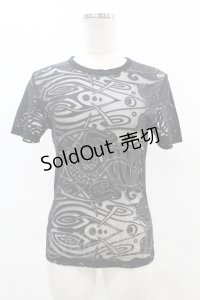 Jean Paul GAULTIER / オパール加工シアートップス 40 ブラック H-25-05-27-1002-GO-TO-KB-ZH