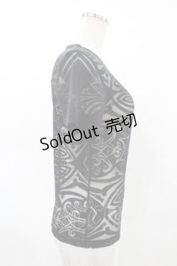 画像3: Jean Paul GAULTIER / オパール加工シアートップス 40 ブラック H-25-05-27-1002-GO-TO-KB-ZH