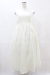 merry jenny / backリボンワンピース  オフホワイト H-25-05-27-1018-LO-OP-KB-ZH
