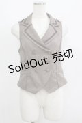 axes femme POETIQUE / バックレースデザインベスト M ブラウン H-25-05-27-047-AX-TO-NS-ZH