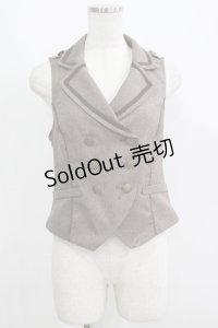 axes femme POETIQUE / バックレースデザインベスト M ブラウン H-25-05-27-047-AX-TO-NS-ZH