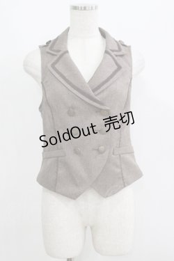 画像1: axes femme POETIQUE / バックレースデザインベスト M ブラウン H-25-05-27-047-AX-TO-NS-ZH