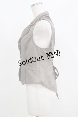 画像2: axes femme POETIQUE / バックレースデザインベスト M ブラウン H-25-05-27-047-AX-TO-NS-ZH