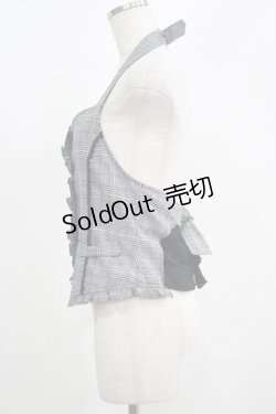 画像2: axes femme POETIQUE / ホルターフリルベスト M ブラック H-25-05-27-048-AX-TO-NS-ZH