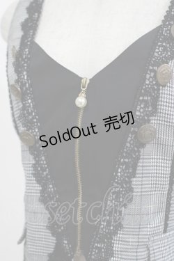 画像4: axes femme POETIQUE / フロントジップショートベスト M ブラック H-25-05-27-050-AX-TO-NS-ZH