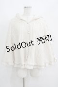 axes femme POETIQUE / 裏ボアニットポンチョ M オフ H-25-05-27-051-AX-JA-NS-ZH