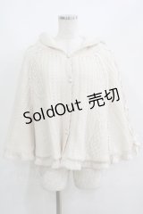 axes femme POETIQUE / 裏ボアニットポンチョ M オフ H-25-05-27-051-AX-JA-NS-ZH