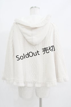 画像3: axes femme POETIQUE / 裏ボアニットポンチョ M オフ H-25-05-27-051-AX-JA-NS-ZH
