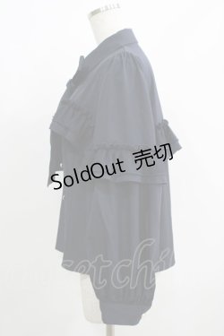 画像2: axes femme POETIQUE / フリルデコレーションブラウス M ネイビー H-25-05-27-054-AX-BL-NS-ZH