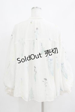 画像3: Miss Egg（海外ロリータブランド） / 庭園の花の刺繍ヴィクトリアンブラウス M オフ H-25-05-27-055-GO-BL-NS-ZH