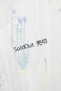 画像4: Miss Egg（海外ロリータブランド） / 庭園の花の刺繍ヴィクトリアンブラウス M オフ H-25-05-27-055-GO-BL-NS-ZH
