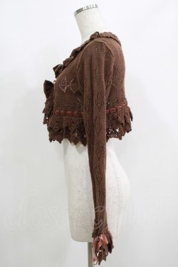画像2: Angelic Pretty / Dolly Ribbon ニットボレロ Free ブラウン H-25-05-27-061-AP-TO-NS-ZH