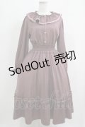 m petit by misako / バラレースフリルワンピース L ダークピンク H-25-05-27-006-LO-OP-NS-ZH