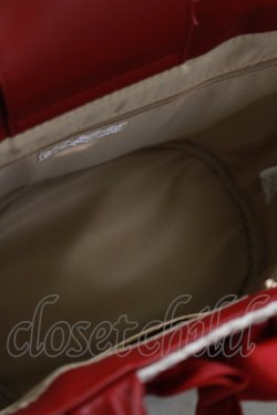 画像2: m petit by misako / AMリボンツキカゴトート  オフ/レッド H-25-05-27-064-LO-BG-NS-ZH