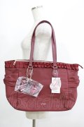 m petit by misako / フリルリボントートバッグ  ボルドー H-25-05-27-067-LO-BG-NS-ZH