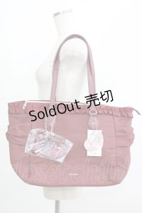 m petit by misako / フリルリボントートバッグ  ボルドー H-25-05-27-067-LO-BG-NS-ZH