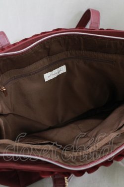 画像4: m petit by misako / フリルリボントートバッグ  ボルドー H-25-05-27-067-LO-BG-NS-ZH