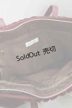 画像4: m petit by misako / フリルリボントートバッグ  ボルドー H-25-05-27-067-LO-BG-NS-ZH