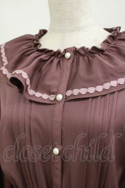画像4: m petit by misako / バラレースフリルワンピース L ダークピンク H-25-05-27-006-LO-OP-NS-ZH