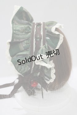 画像2: ALICE and the PIRATES / Wicked Queen's Poison cellar柄 ボンネット Free グリーン H-25-05-27-080-PA-AC-NS-ZH