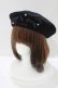 画像1: m petit by misako / AMミニリボンバスクベレー  ブラック H-25-05-27-081-LO-AC-NS-ZH (1)