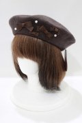 m petit by misako / AMミニリボンバスクベレー  ブラウン H-25-05-27-082-LO-AC-NS-ZH