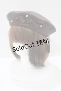 m petit by misako / AMミニリボンバスクベレー  ブラウン H-25-05-27-082-LO-AC-NS-ZH