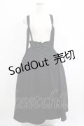 axes femme / サス付レースアップロングスカート Free ブラック H-25-05-27-012-AX-SK-NS-ZH