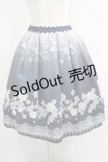axes femme POETIQUE / 雪の結晶スカート M ブルー H-25-05-27-017-AX-SK-NS-ZH