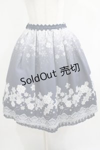axes femme POETIQUE / 雪の結晶スカート M ブルー H-25-05-27-017-AX-SK-NS-ZH