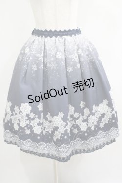 画像1: axes femme POETIQUE / 雪の結晶スカート M ブルー H-25-05-27-017-AX-SK-NS-ZH