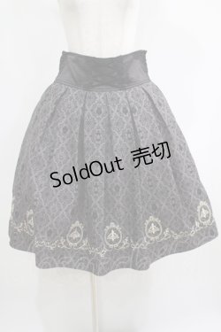 画像1: axes femme / Disneyダークオーナメント柄スカート M ブラック H-25-05-27-020-AX-SK-NS-ZH
