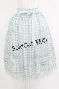 axes femme / チョコミントプリントスカート Free ミント H-25-05-28-022-AX-SK-NS-ZH